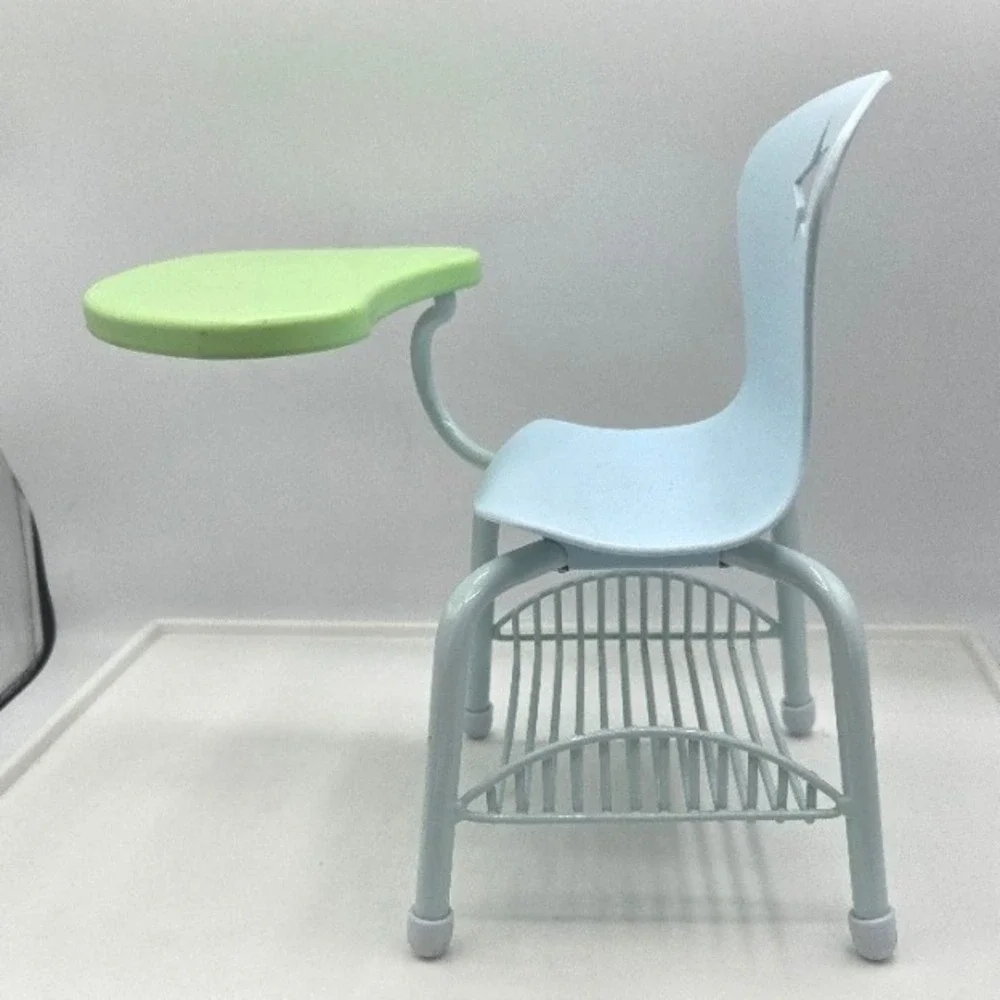 American Girl‎ Doll Blue & Green Star School Desk Attached Arm Chair